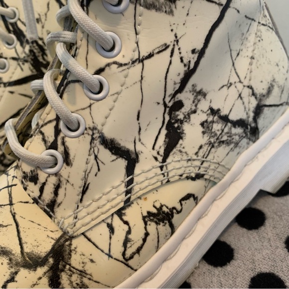 Dr Martens Pascal Marble Leather Boots - Picture 11 of 11